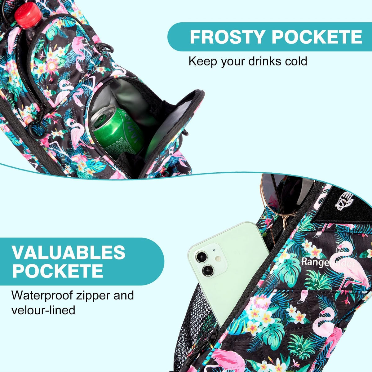 Lightweight Golf Stand Bag with Strap & Cooler Pocket - Fits 5-6 Clubs