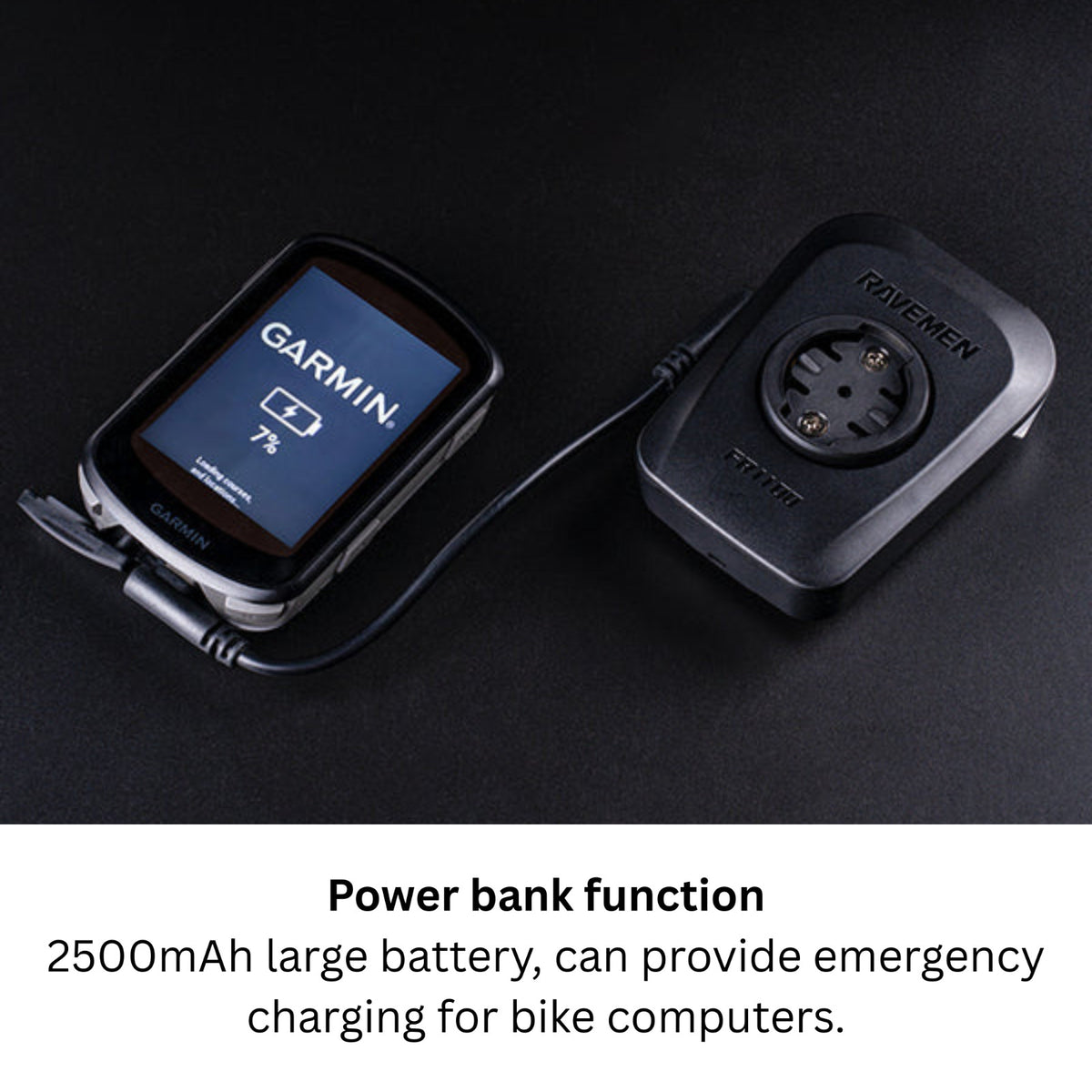 Bike Front Light with Garmin-Style Mount 1100 Lumens Bike Computer Compatible