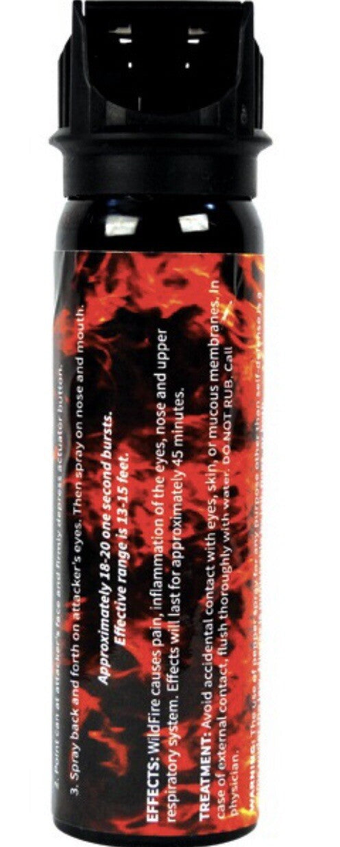 4 oz Self Defense with Flip Top Stream Style Hot