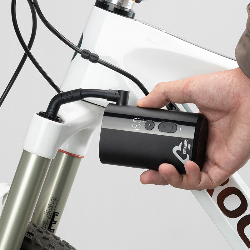 Portable Electric Bike Tire Pump 150PSI Mini Inflator with 5000mAh Battery