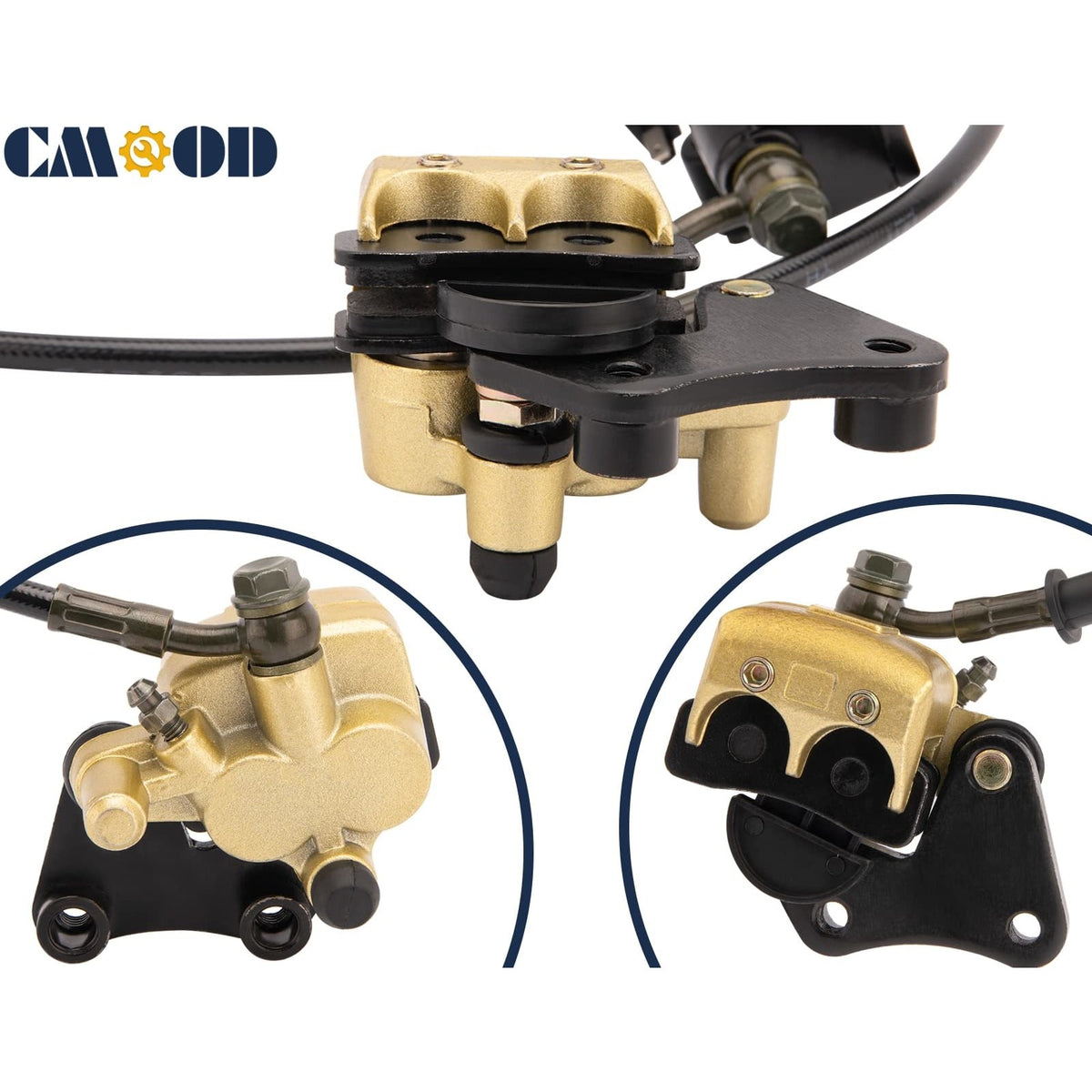Front Disc Brake Master Cylinder Caliper Kit for 50cc-125cc Pit Bike - 1100mm Hose