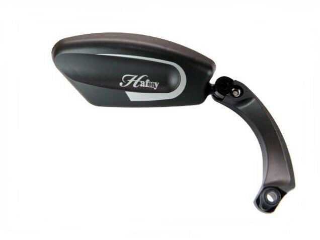 Adjustable Bicycle Rear View Mirror - Left Handlebar Mirror, Black