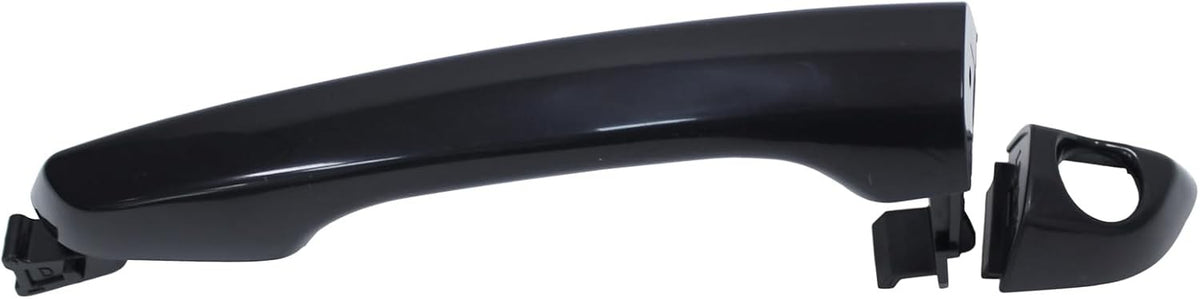 Hyundai Front Left Door Handle & Lock Cylinder Kit Black OEM Replacement