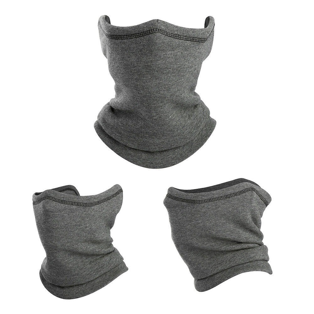 Winter Neck Gaiter Face Mask - Windproof Fleece Scarf for Cold Weather