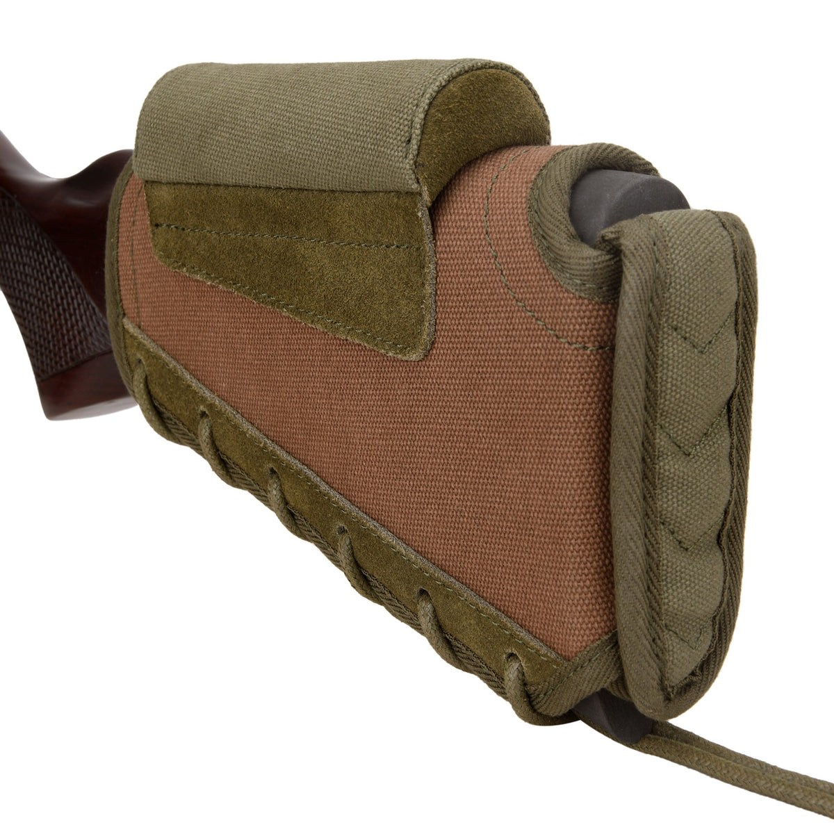 Canvas Rifle Buttstock Cheek Rest & Shell Holder for Caliber Customization