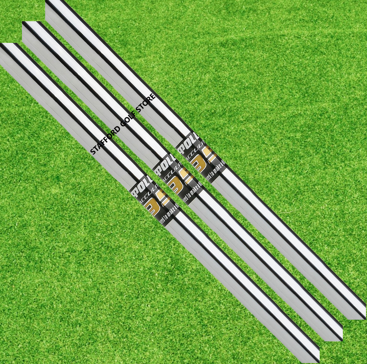 Golf Iron Shafts Set - Apollo Acculite 95 Steel R/S Combo .370 Tip, 42" Length