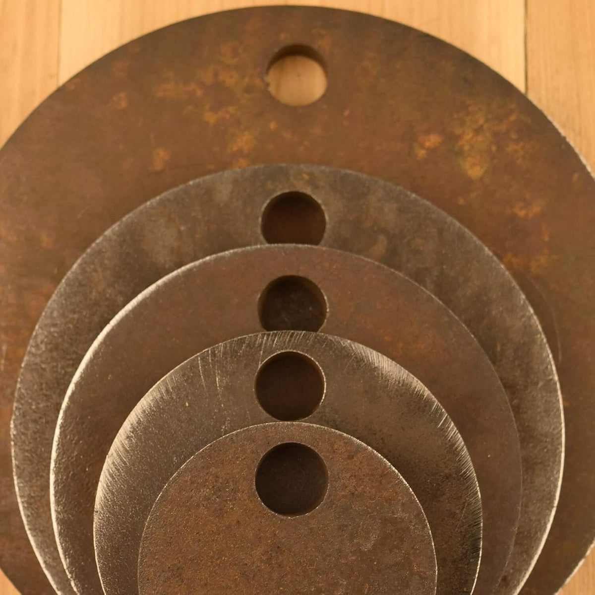 AR500 Steel Shooting Targets Set of 5 - 1/2 Inch Thick, 3-8 Inch Diameter