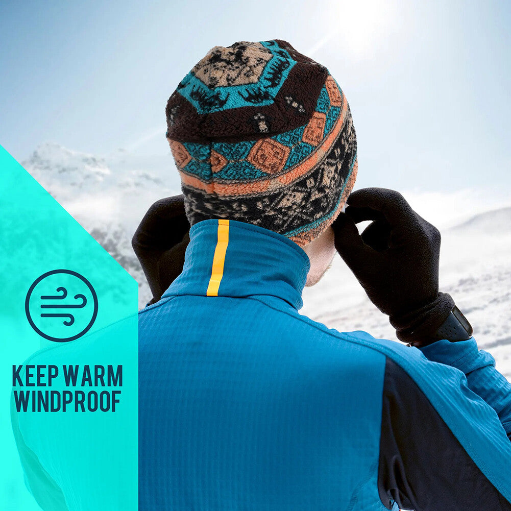 Unisex Winter Beanie Ski Cap Fleece Ear Protection Cycling Hat