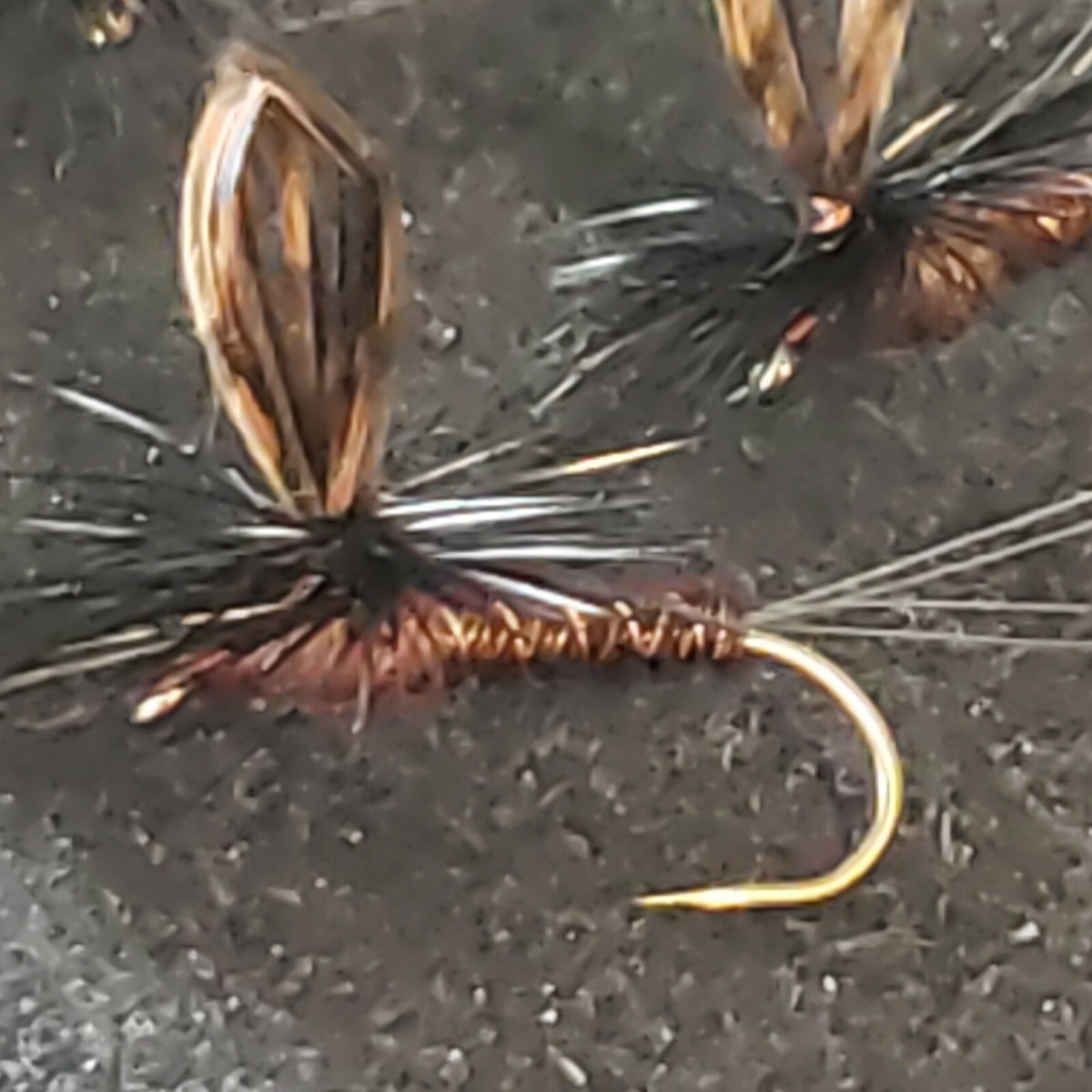 Trout Dry Fly #12 March Brown Loopwing Parachute Flies - Frontier Fly