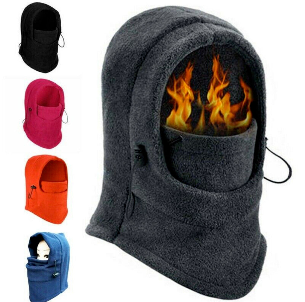 Winter Thermal Fleece Balaclava Ski Mask with Neck Warmer - Full Face Mask for Cold Weather