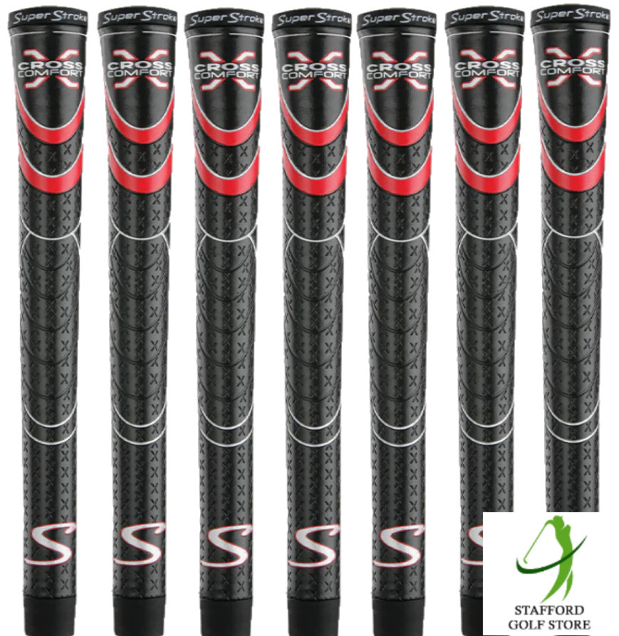 Golf Grip Set - Super Stroke Cross Comfort Undersize, Standard, Midsize & Jumbo