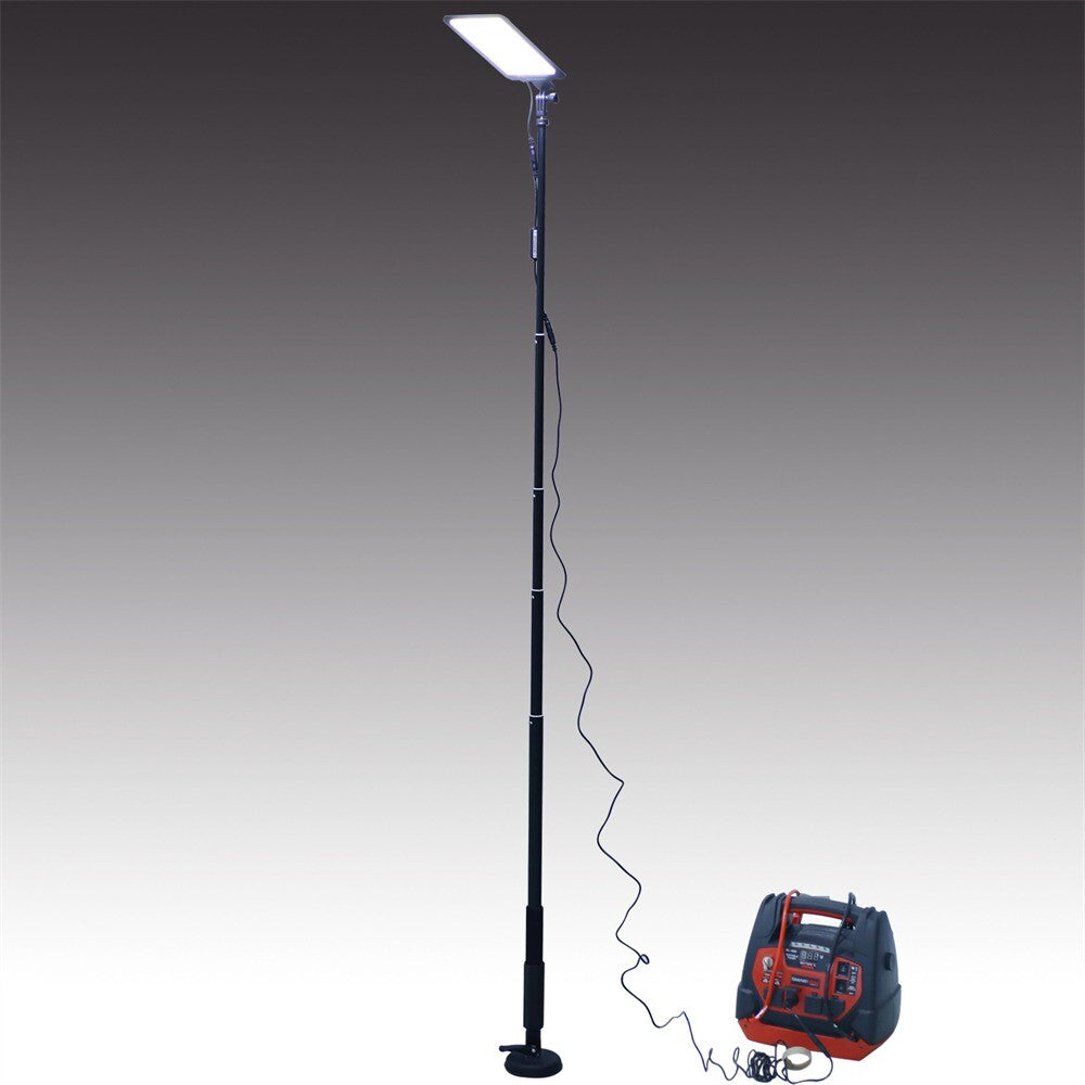 LED Camping Lantern Flood Light 12V Portable Telescopic Outdoor Lighting