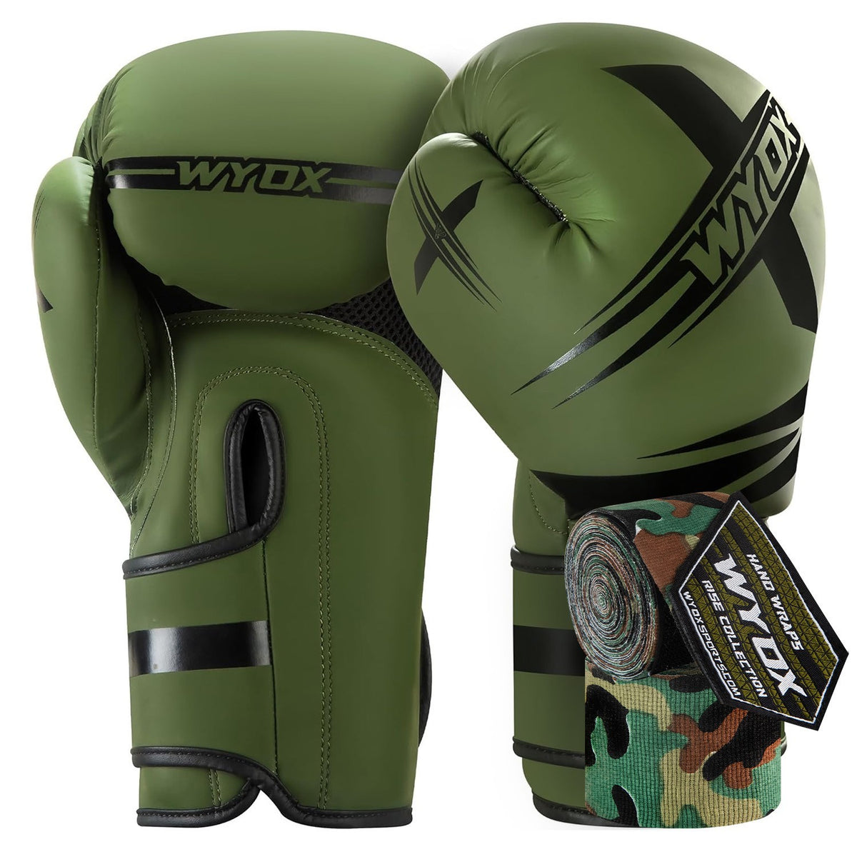 Boxing Hand Wraps 180 Inch & Boxing Gloves for Men Women Muay Thai Training
