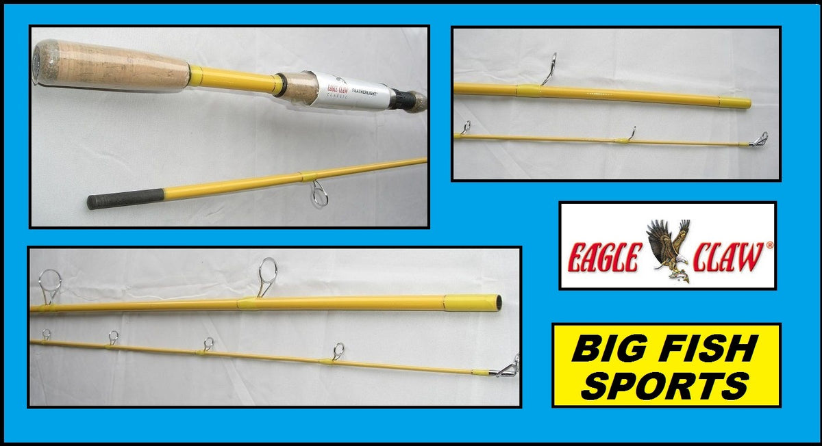 9-Foot Fiberglass Spinning Fishing Rod for Freshwater & Saltwater