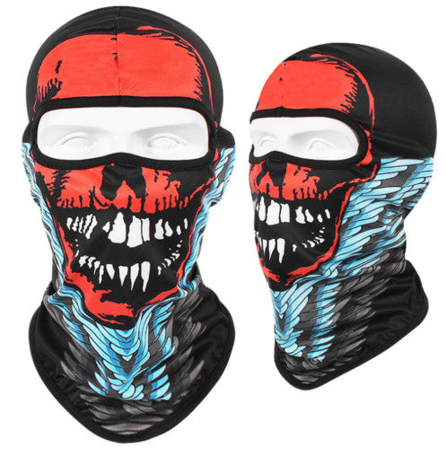Unisex Skull Ski Mask Balaclava Ghost Bandana Full Face Mask for Outdoor Activities
