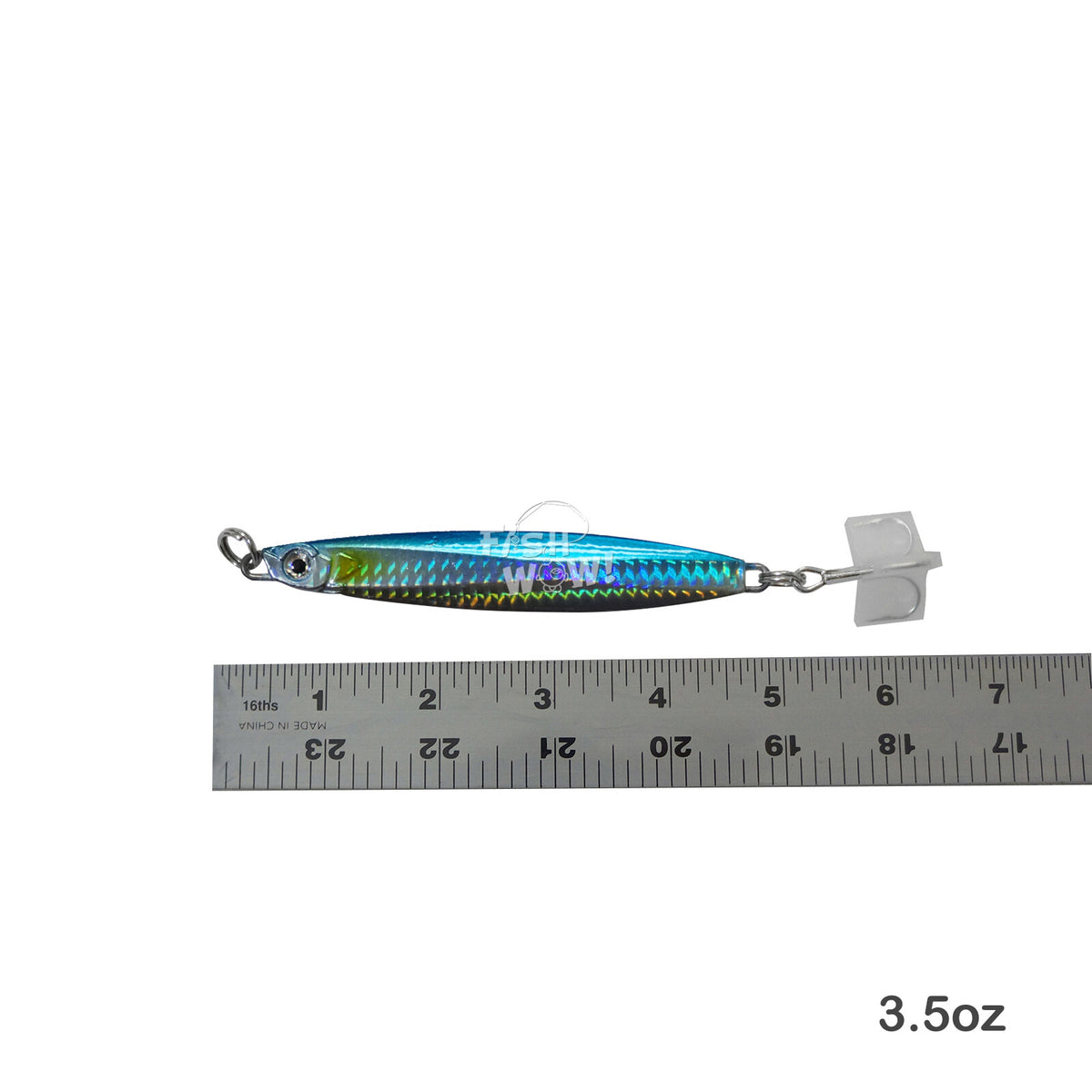 Fishing Jig 3.5oz Vertical Bait Lure with Treble Hooks - Saltwater & Freshwater