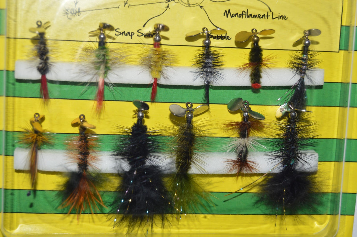 Fly Fishing Flies Assortment Pack - Trout Pistol Pete #6 & #10 Propeller