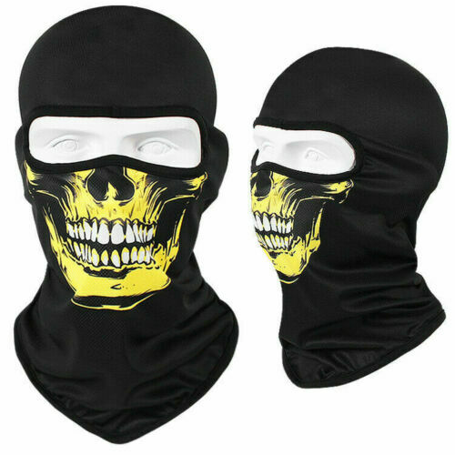 Unisex Skull Ski Mask Balaclava Ghost Bandana Full Face Mask for Outdoor Activities