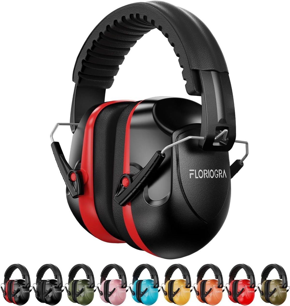 Noise Cancelling Ear Muffs for Shooting Mowing Construction - Adjustable Safety Hearing Protection