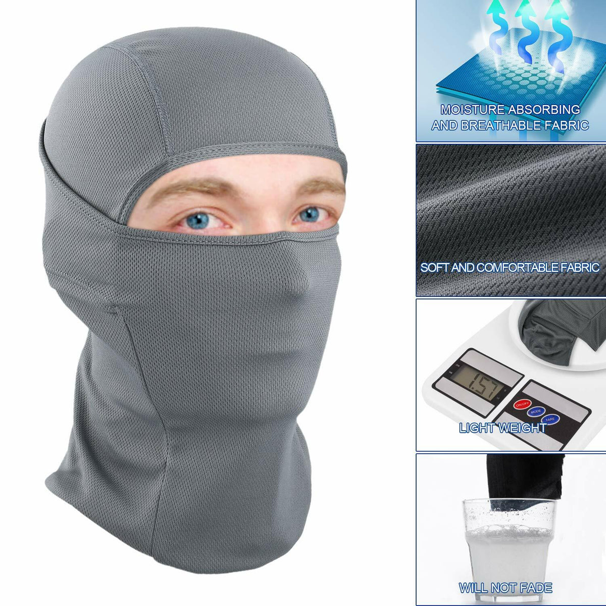 Full Face Mask UV Protection Balaclava for Ski Snowboard Outdoor Sports Men Women