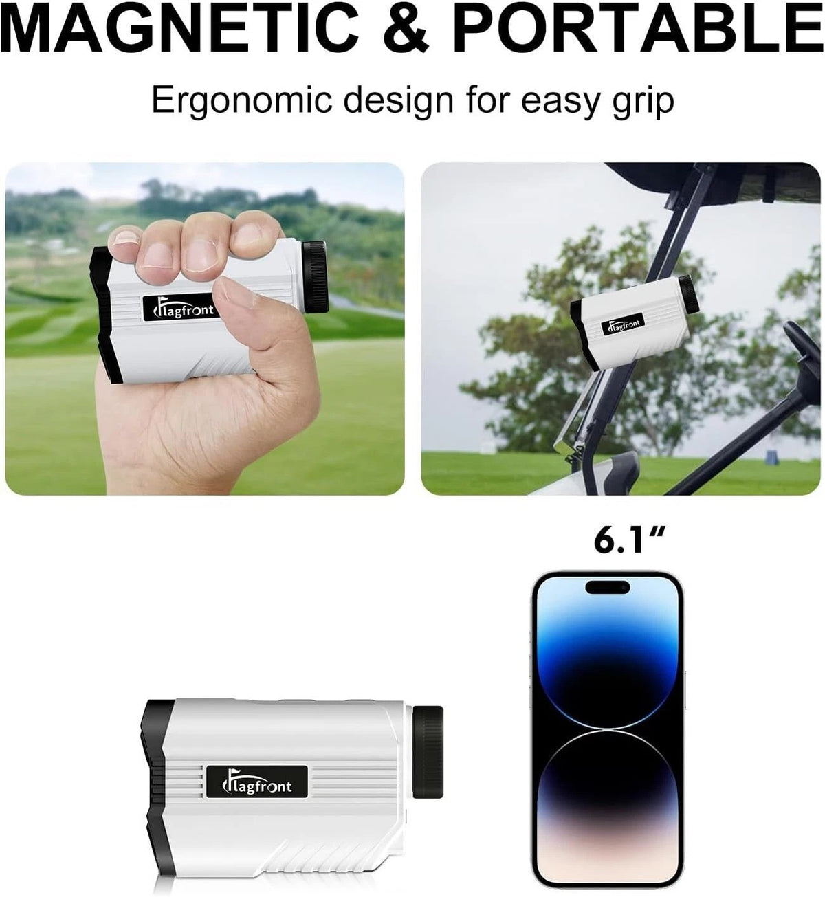 High-Precision Golf Range Finder 1100 Yards with Flag Lock & Slope
