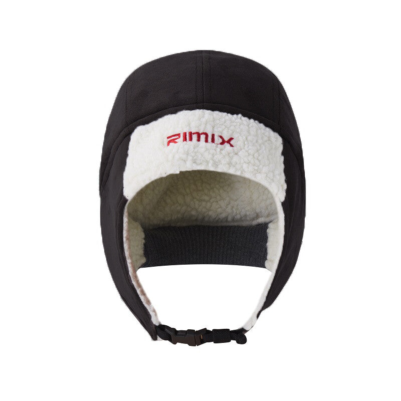 Winter Fleece Ski Hat with Ear Flaps Windproof Thermal Cap for Cold Weather