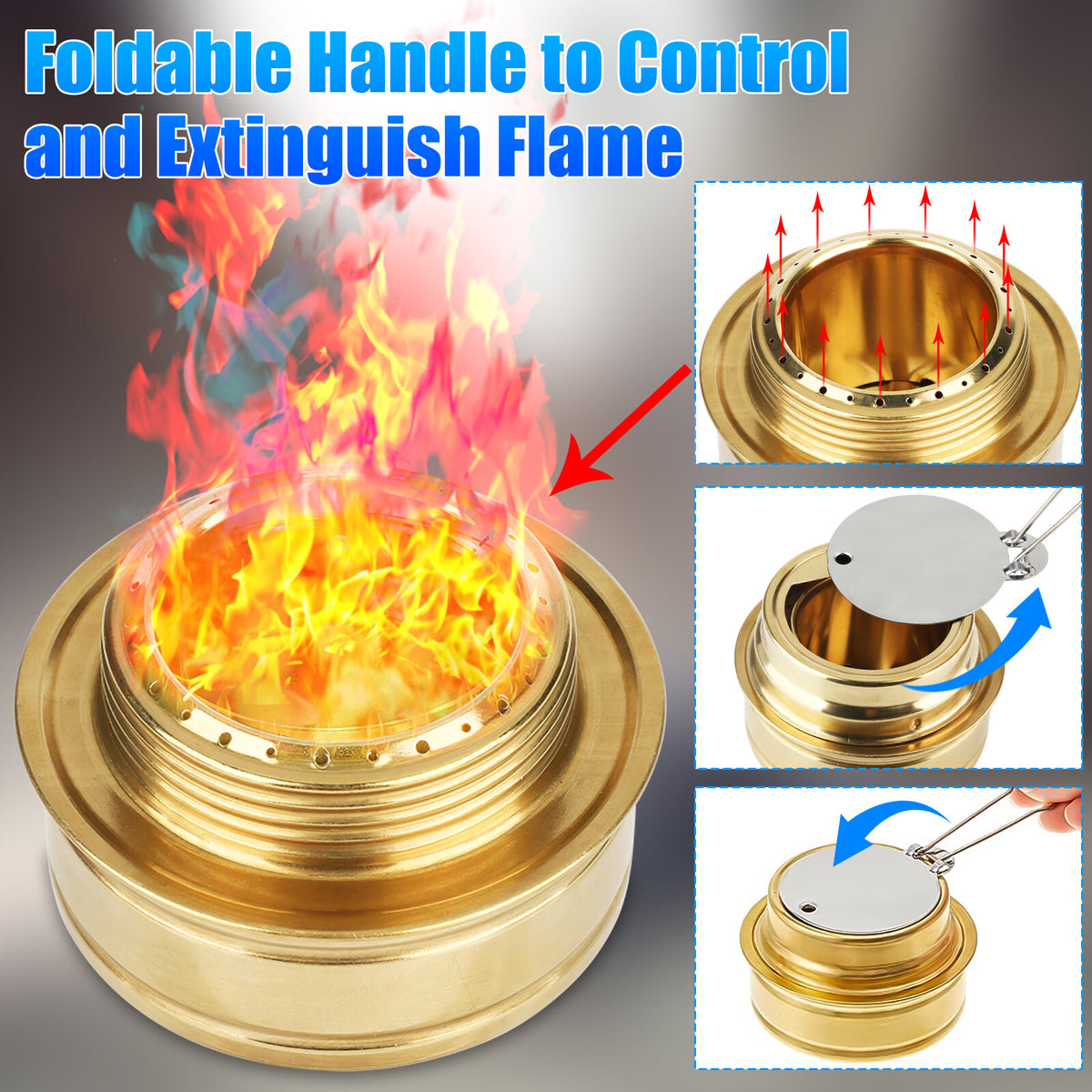 Portable Alcohol Camping Stove Burner for Backpacking Hiking Cooking