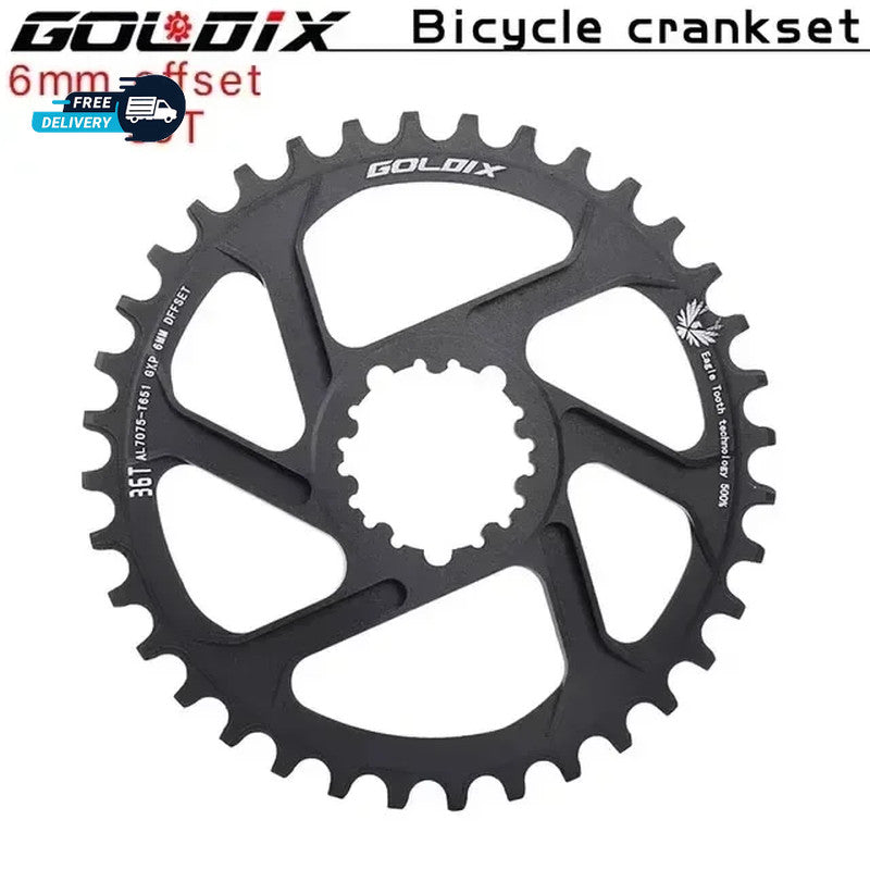 MTB Chainring 30T-38T Direct Mount 3 Bolt Offset 0-6mm for 9-12 Speed Bikes