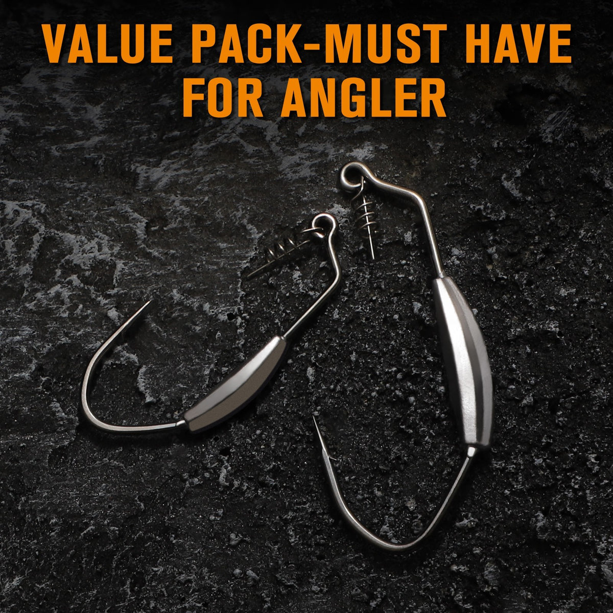 Weighted Swimbait Hooks Set - Strong, Weedless Fishing Hooks for Bass & More
