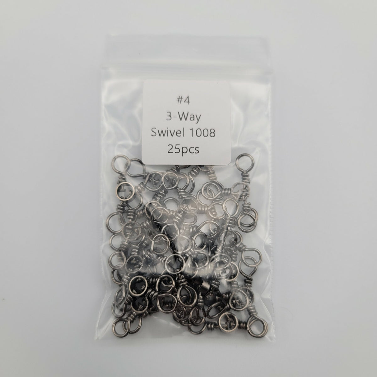 Stainless Steel Three Way Swivels Pack of 25 - Fishing Tackle Hardware