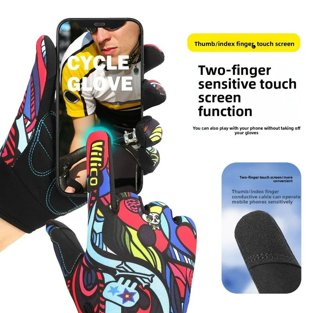 Motorcycle Riding Gloves Touch Screen Anti-Slip Shock Absorbing Breathable