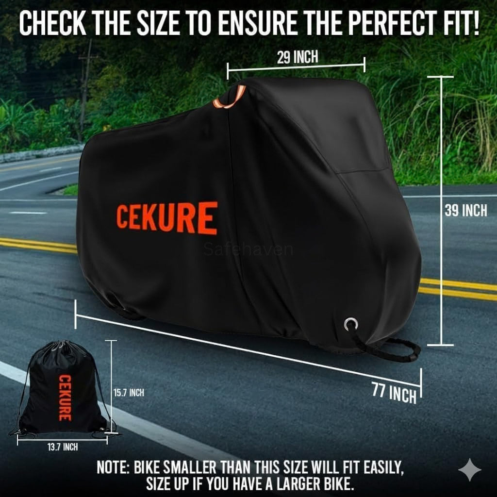 Waterproof Bike Cover for Mountain and Road Bikes - UV, Dust & Rainproof