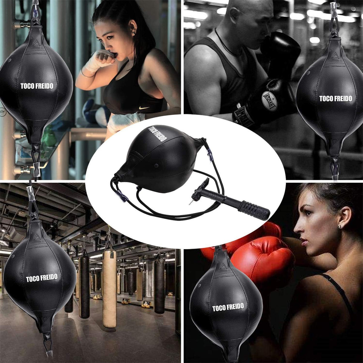 Double End Punching Ball Speed Bag Boxing Reflex Training Equipment