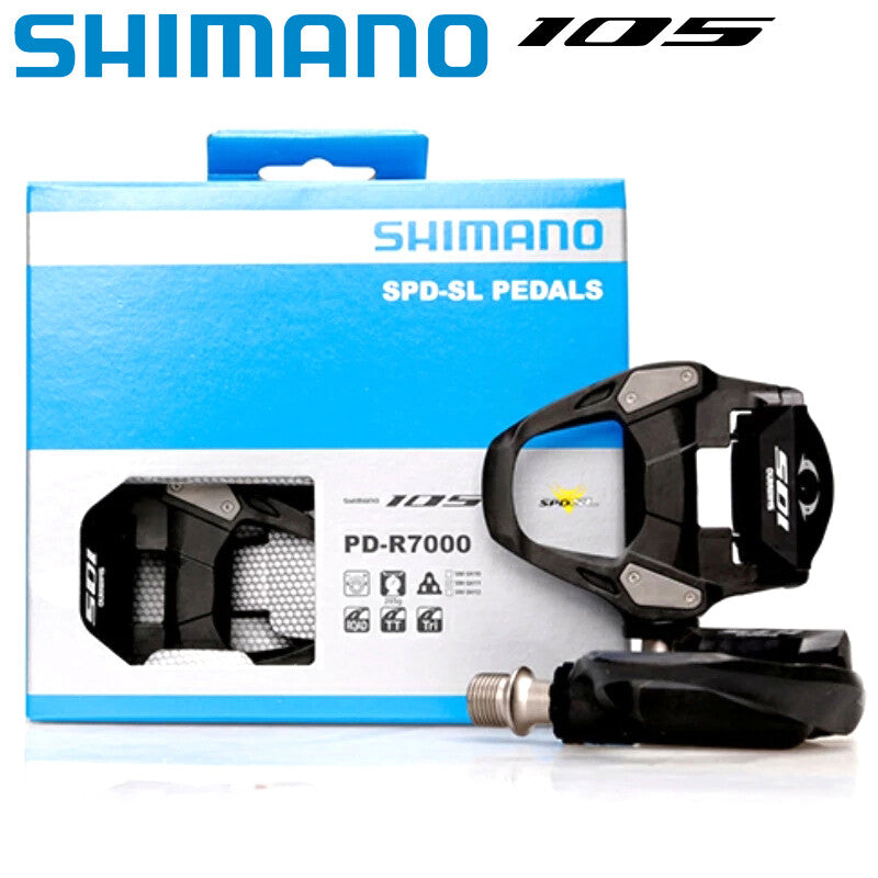 Shimano 105 PD-R7000 SPD-SL Road Bike Clipless Pedals with SH11 Cleats 9/16"