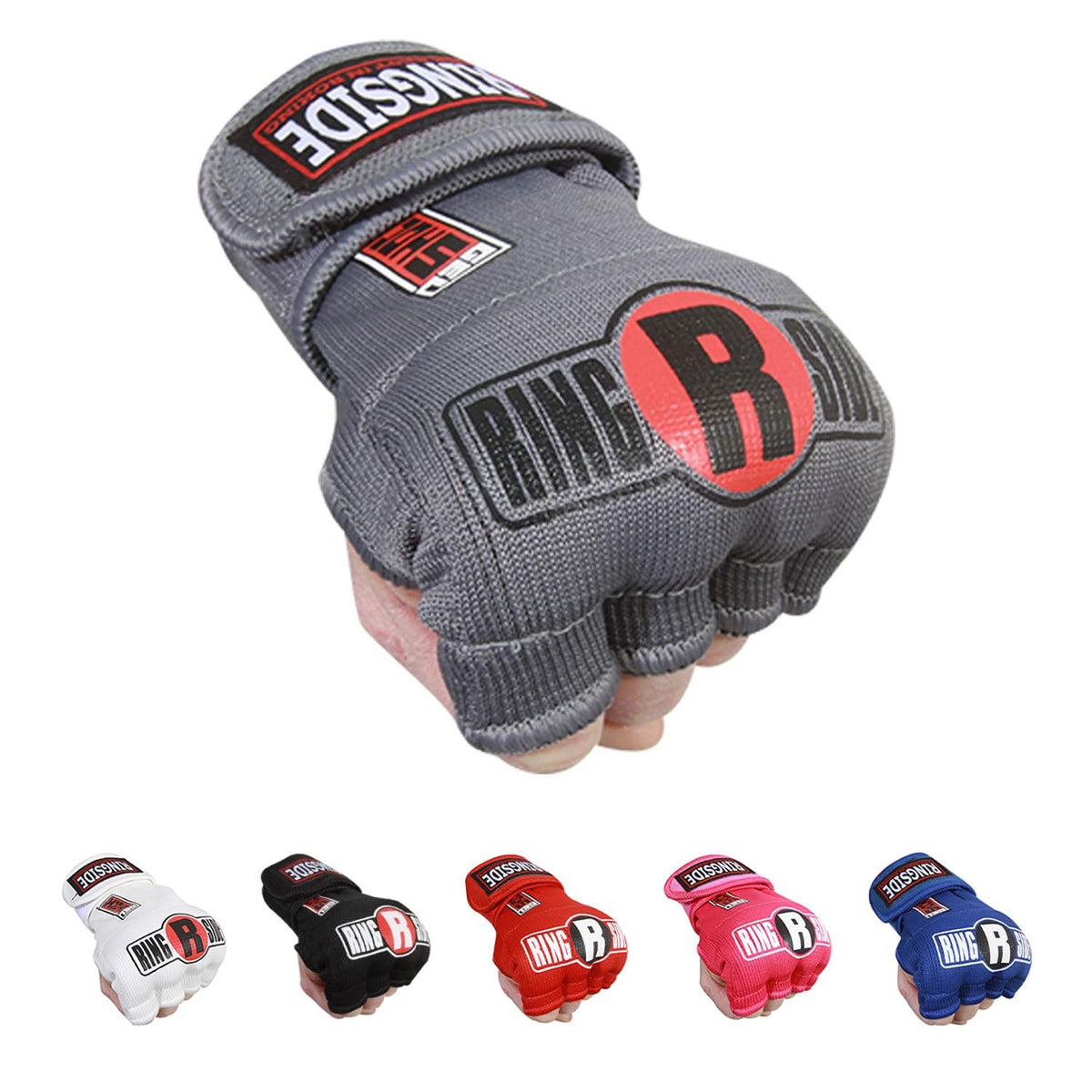 Boxing Hand Wraps Gel Shock Impact Absorbing Large/Xlarge Grey - Protection Gear