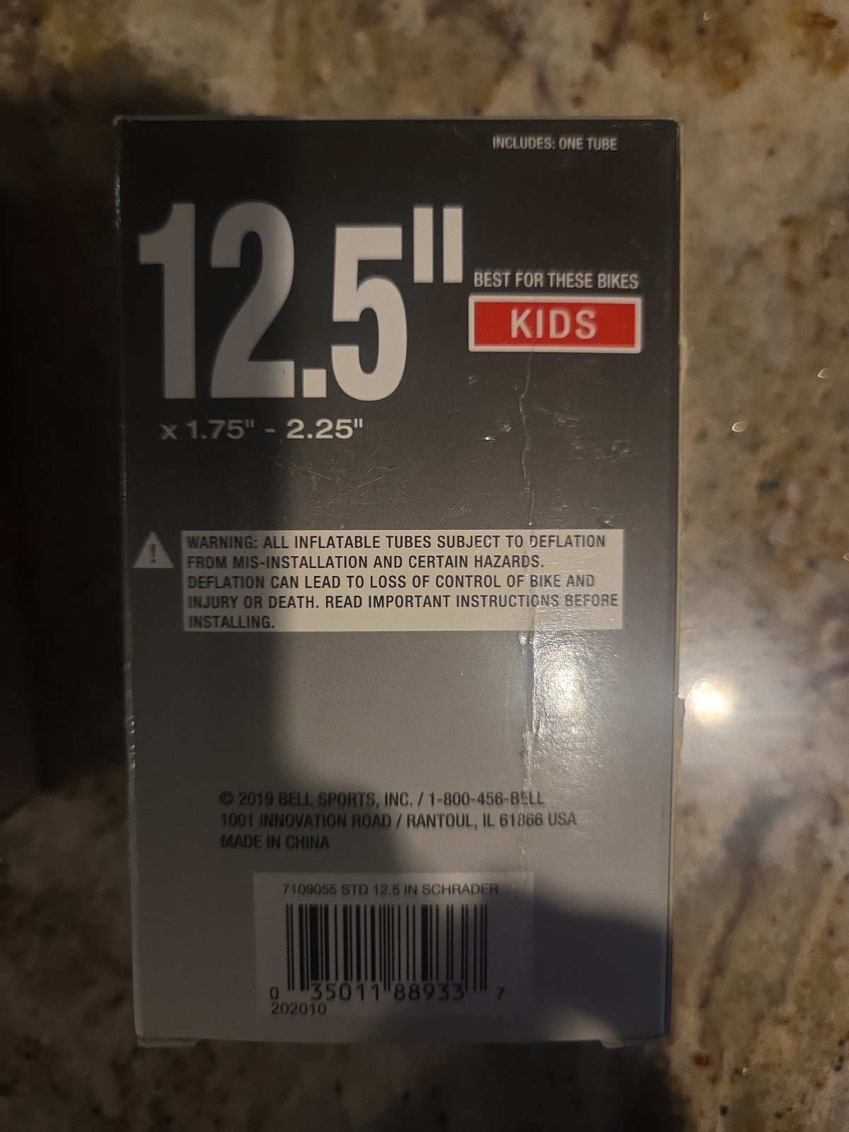 Kids Bicycle Inner Tubes 12.5 Inch with Schrader Valve - 2 Pack