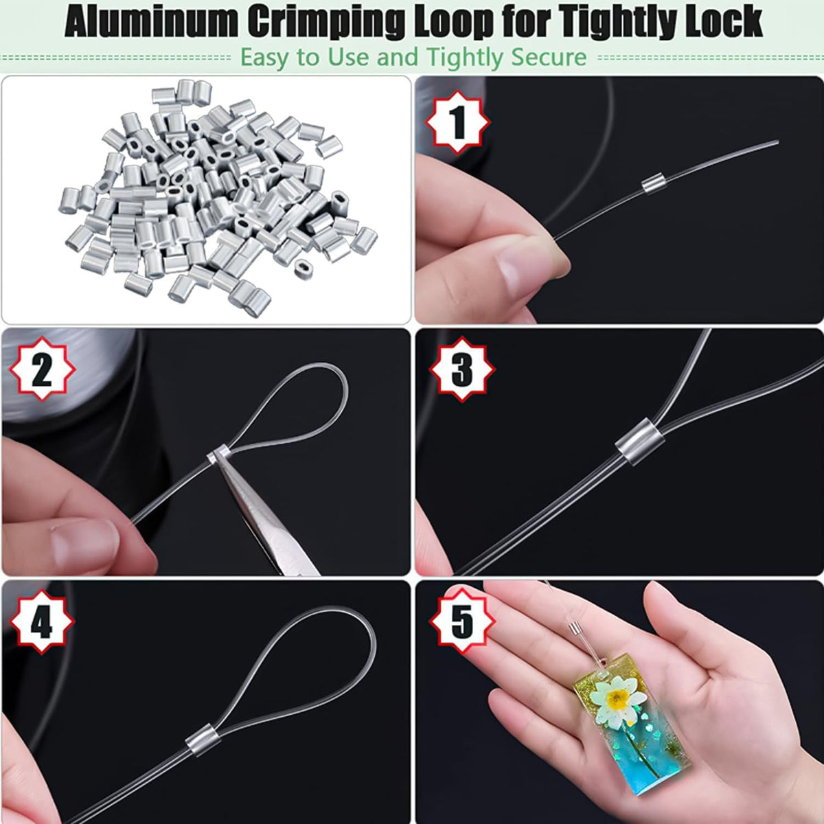 Clear Hanging Wire 0.8mm 656ft Invisible Nylon Fishing Line for Crafts & Decorations