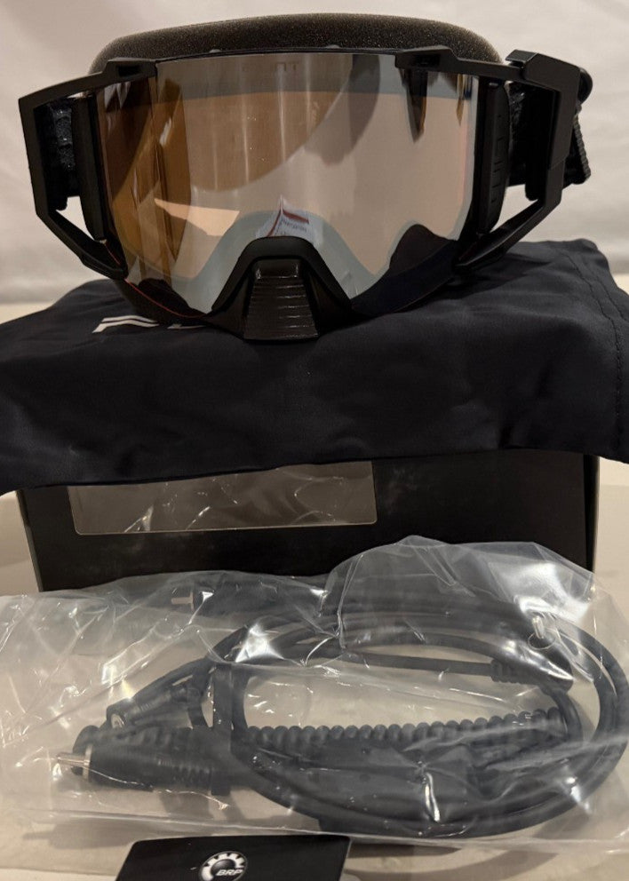 Radiant UV Ski Goggles with Anti-Reflective Yellow Lenses - Black Frame