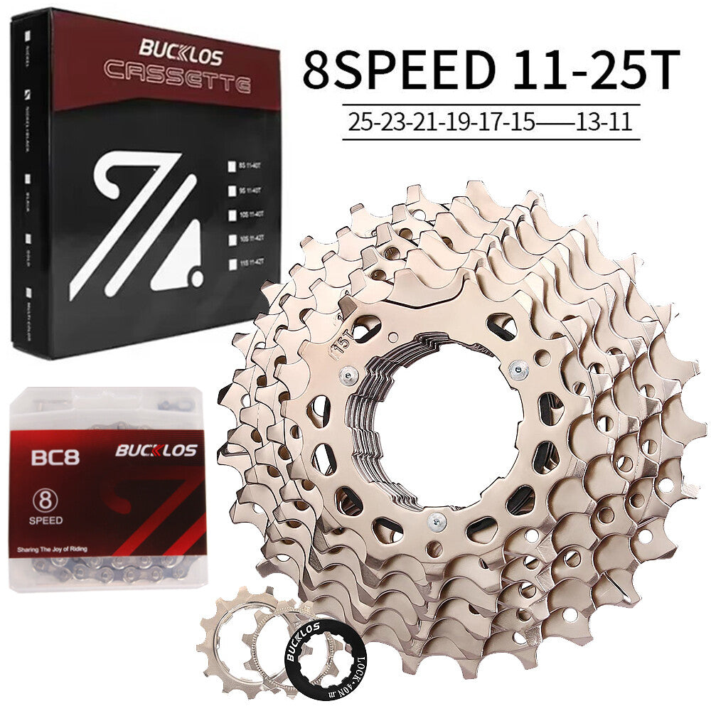 Bike Cassette and Chain Set for Shimano SRAM 8-12 Speed, 11-52T