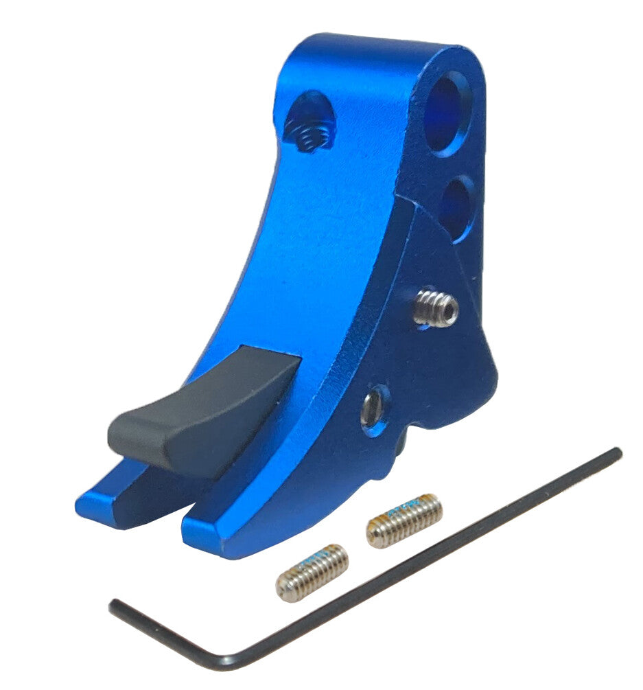 Anodized Aluminum Trigger Shoe with Safety for Gen 1-3 - Multiple Colors