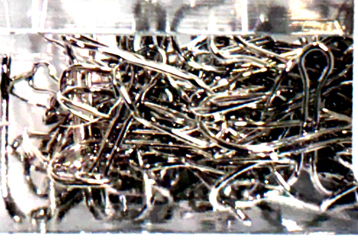 Double Fishing Hooks Size 6 Nickel 100 Pack - Durable & Sharp Tackle