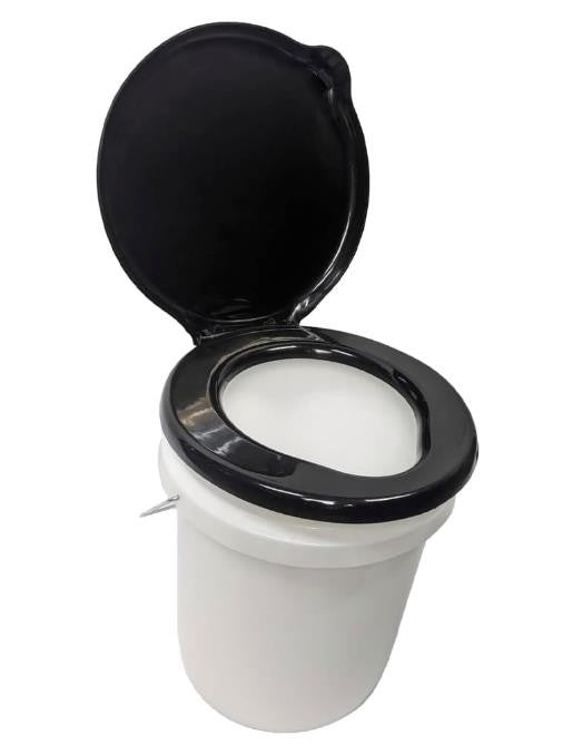 Portable Emergency Toilet Seat for 5 Gallon Buckets - Camping & Outdoor Use