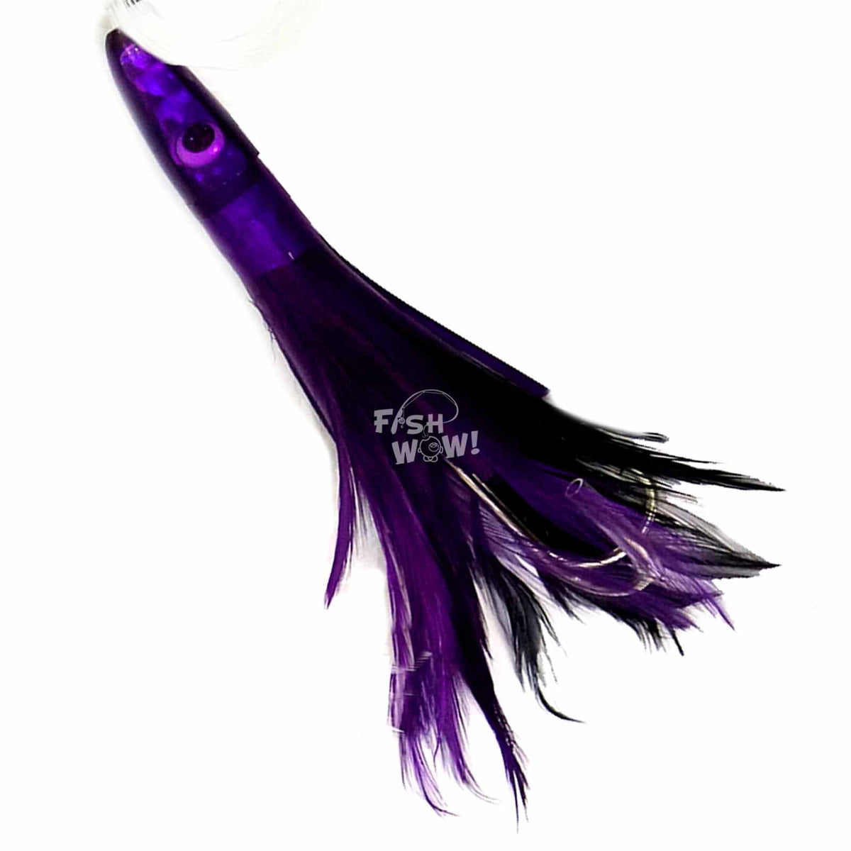 6-Inch Fish Trolling Tuna Feather Rig - Big Game Saltwater Lure