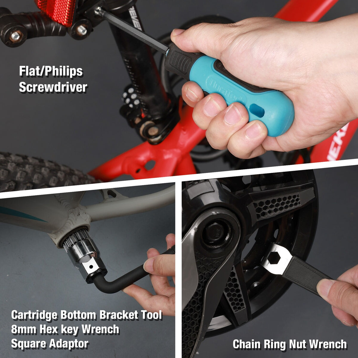 35-Piece Bicycle Repair Kit with Tools and Case for All Bike Types