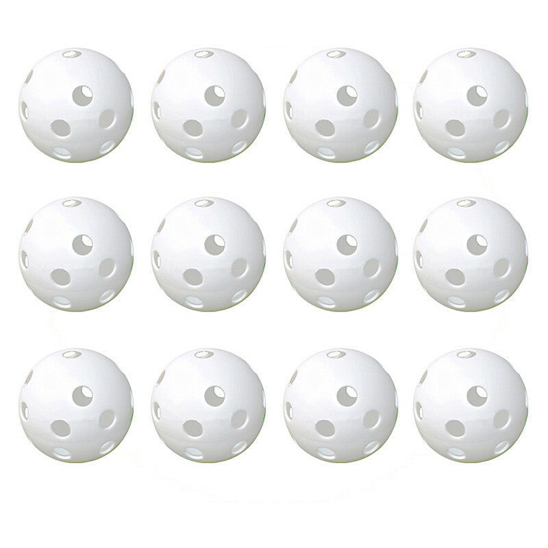 Indoor Outdoor Plastic Golf Practice Balls - Hollow Training Balls for Men Women Kids