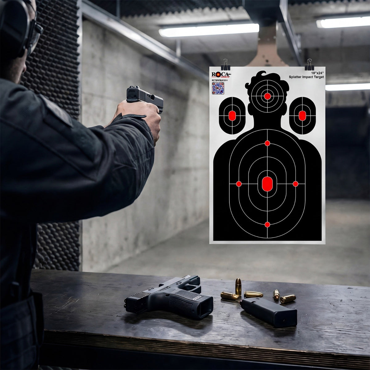 Reactively Impact Target Set - 12x18 Inch Silhouette Shooting Targets, 20 Pack