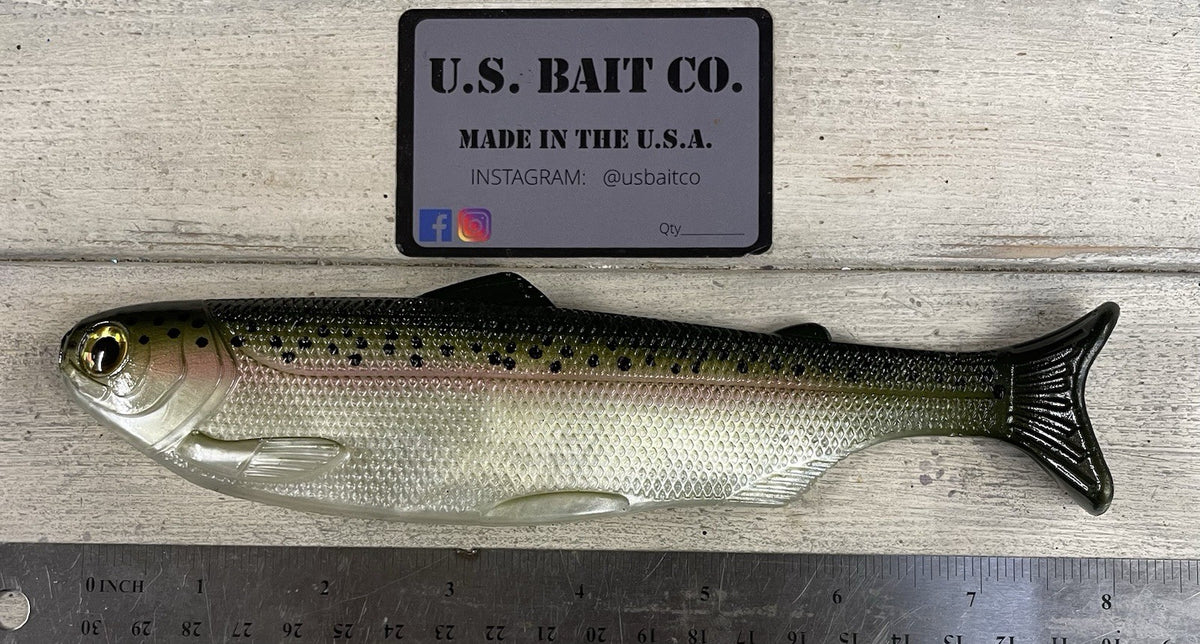 8-Inch Weedless Trout Swimbait with Subtle Tail Action - Fishing Lure