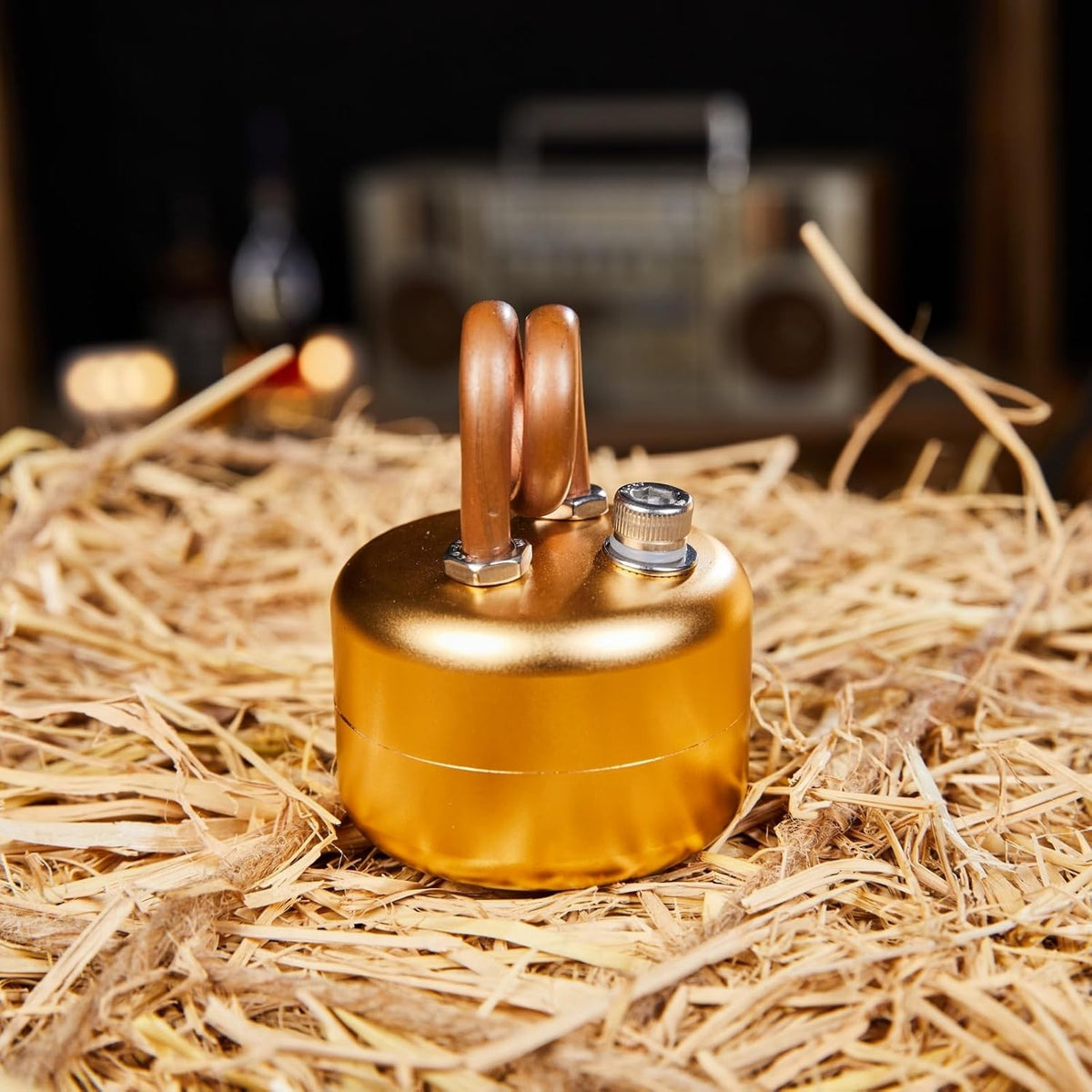 Mini Alcohol Camping Stove Lightweight Brass & Aluminum Spirit Burner Kit