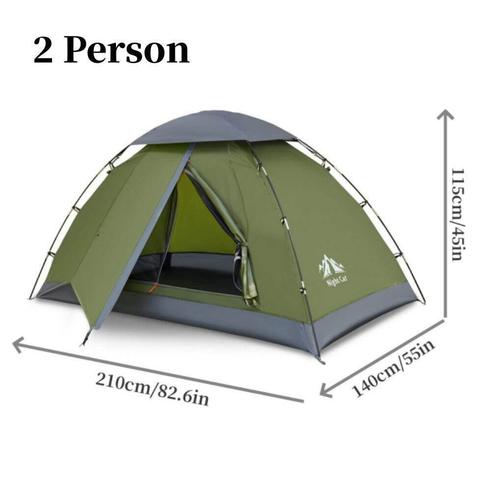 Waterproof 1 or 2 Person Backpacking Camping Tent Sun Shelter Easy Setup