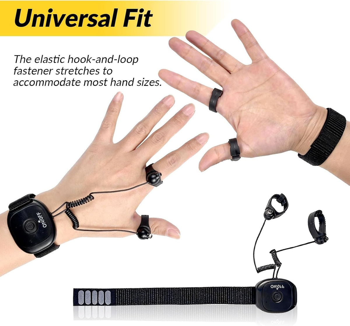Rechargeable LED Lighted Gloves for Men Hands-Free Fingertip Flashlights